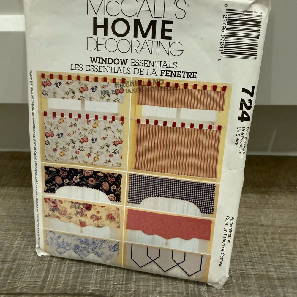 Sewing Pattern Bundle with patterns for pillowcase,fabric box and valances - Picture 6 of 7